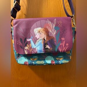Disney Frozen Purple and Teal Crossbody Bag